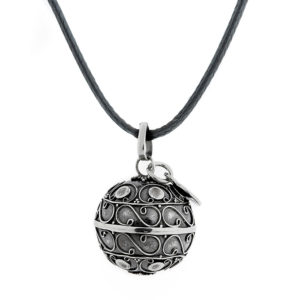 Bola de grossesse KENDARI en argent patiné 925 - Collection Antik Bola Little Panda