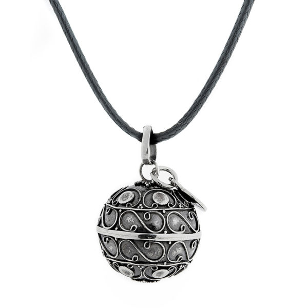 Bola de grossesse KENDARI en argent patiné 925 - Collection Antik Bola Little Panda