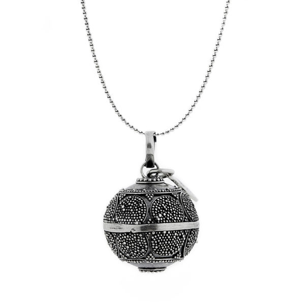 Bola de grossesse KERTO en argent patiné 925 - Collection Antik Bola Little Panda