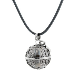 Bola de grossesse YOGYA en argent patiné 925 - Collection Antik Bola Little Panda