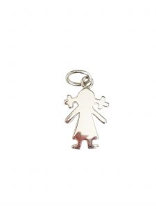 Charm petite fille en argent 925 pour bola de grossesse